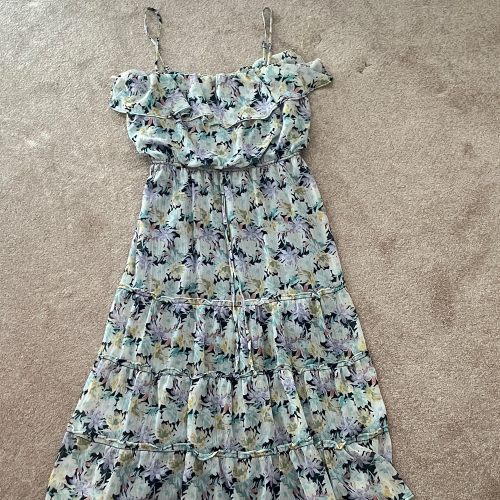 Floral Ruffle Maxi Dress